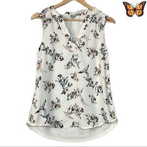 Kismet Floral and Bird Print Sleeveless Tank Size Extra Small.